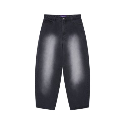 画像2: BLACK EYE PATCH (B EMBLEM EXTRA BAGGY JEANS) BLACK