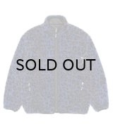 WACKO MARIA (REVERSIBLE LEOPARD BOA JACKET) BLUE