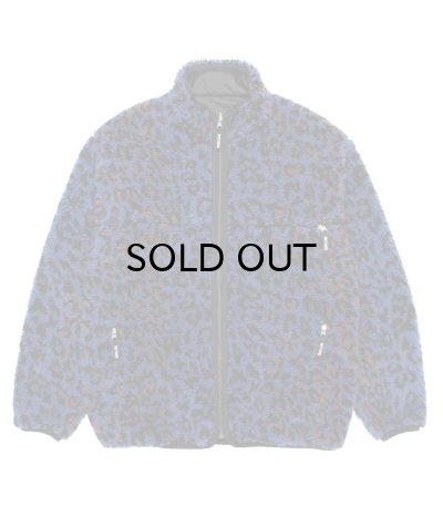 画像1: WACKO MARIA (REVERSIBLE LEOPARD BOA JACKET) BLUE