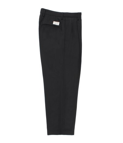 画像1: WACKO MARIA (DOUBLE PLEATED CHINO TROUSERS TYPE-2) BLACK