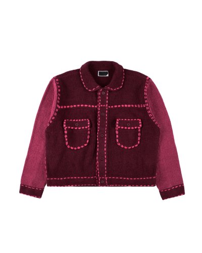 画像1: PHINGERIN (PG1 KNIT) BURGUNDY