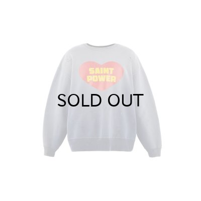 画像1: SAINT Mxxxxxx (CREW NECK SWEAT_SAINT POWER) NAVY