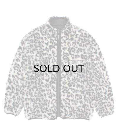 画像1: WACKO MARIA (REVERSIBLE LEOPARD BOA JACKET) WHITE