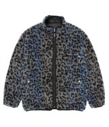 WACKO MARIA (REVERSIBLE LEOPARD BOA JACKET) GRAY