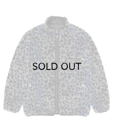 画像1: WACKO MARIA (REVERSIBLE LEOPARD BOA JACKET) GRAY