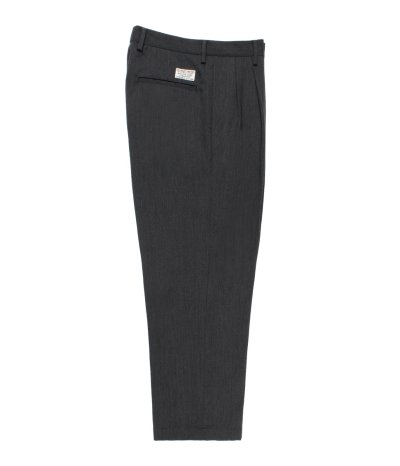画像1: WACKO MARIA (DOUBLE PLEATED CHINO TROUSERS TYPE-2) CHARCOAL