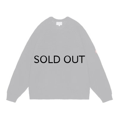 画像1: C.E (RAGLAN SLEEVE COTTON KNIT) BLACK