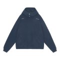 C.E (NECK SNAP DBL KNIT HOODY) NAVY