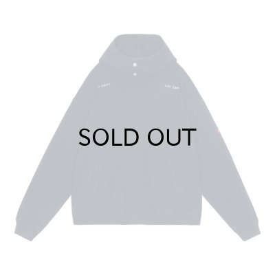 画像1: C.E (NECK SNAP DBL KNIT HOODY) NAVY