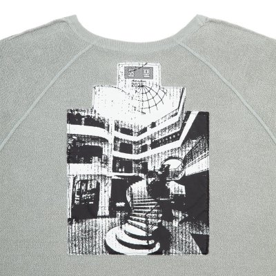 画像3: C.E (HALF PANEL RIB CREW NECK) KHAKI