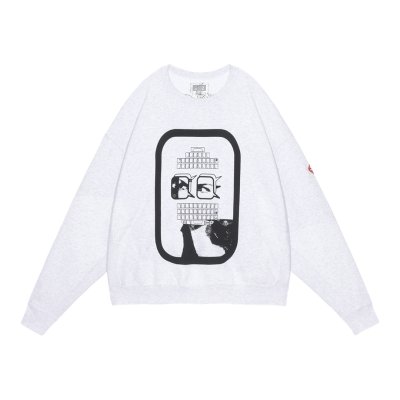 画像1: C.E (MD 00-38 CREW NECK) GREY