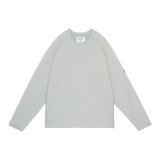 C.E (HALF PANEL RIB CREW NECK) KHAKI