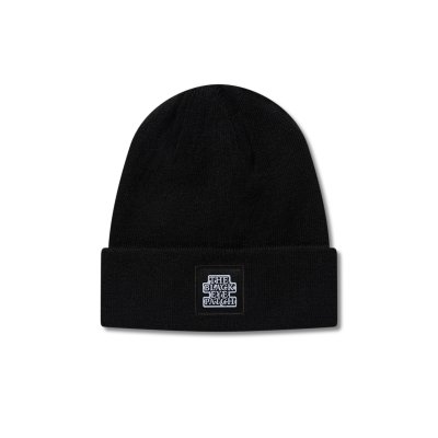 画像1: BLACK EYE PATCH (OG LABEL PATCHED BEANIE) BLACK