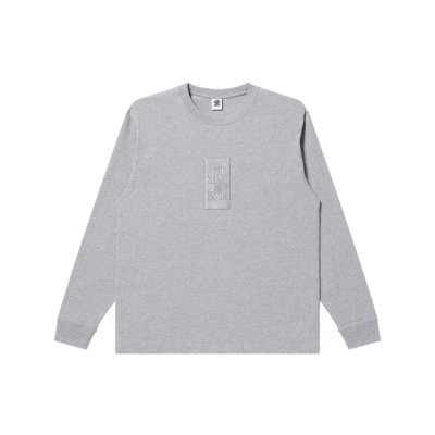 画像1: BLACK EYE PATCH (HWC SAME COLOR EMBROIDERED L/S TEE) H.GRAY