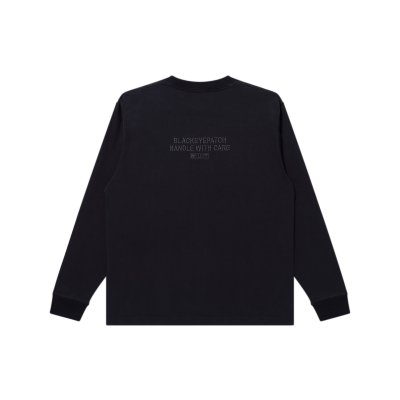 画像2: BLACK EYE PATCH (HWC SAME COLOR EMBROIDERED L/S TEE) BLACK