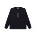 画像1: BLACK EYE PATCH (HWC SAME COLOR EMBROIDERED L/S TEE) BLACK (1)