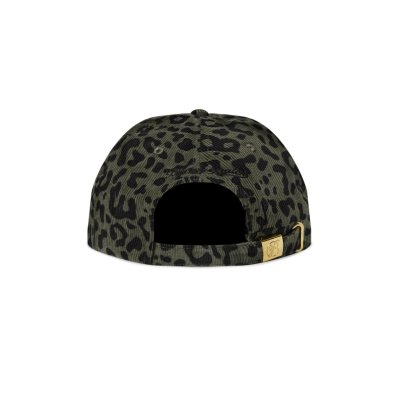 画像2: BLACK EYE PATCH (LEOPARD PATTERNED OG LABEL CORDUROY CAP) SAGE