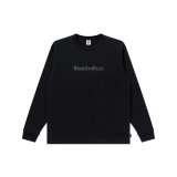 BLACK EYE PATCH (RHINESTONED OE LOGO L/S TEE) BLACK