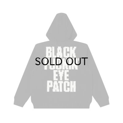 画像1: BLACK EYE PATCH (BFEP KNITTED ZIP HOODIE) BLACK