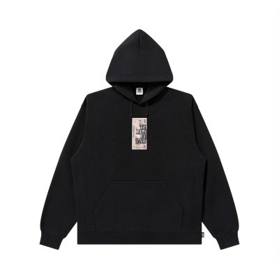 画像1: BLACK EYE PATCH (OG YUKICHI BILL HOODIE) BLACK