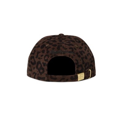 画像2: BLACK EYE PATCH (LEOPARD PATTERNED OG LABEL CORDUROY CAP) BROWN