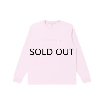 画像1: BLACK EYE PATCH (RHINESTONED OE LOGO L/S TEE) PINK