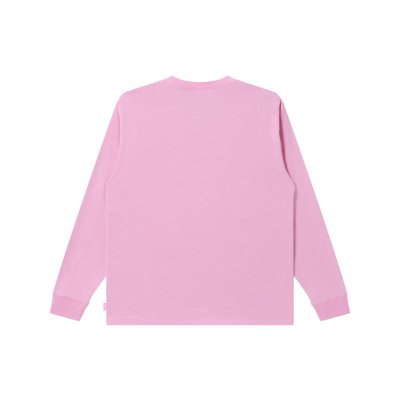 画像2: BLACK EYE PATCH (RHINESTONED OE LOGO L/S TEE) PINK