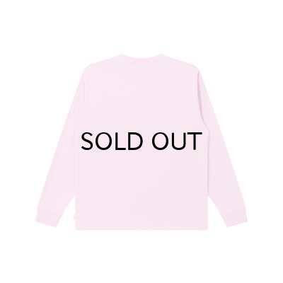 画像2: BLACK EYE PATCH (RHINESTONED OE LOGO L/S TEE) PINK