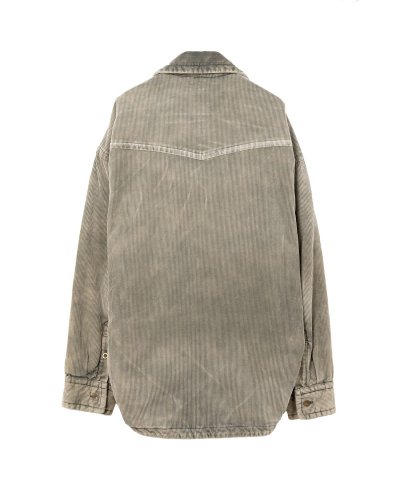 画像2: Maison MIHARA YASUHIRO (Distressed Corduroy Puffer Shirt) KHAKI