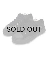 Maison MIHARA YASUHIRO ("PETERSON" OG SOLE CANVAS LOW SNEAKER) BLK-BLK