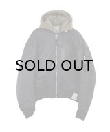 Maison MIHARA YASUHIRO (Extended Placket Hood Flight Jacket) BLACK -30% OFF- 