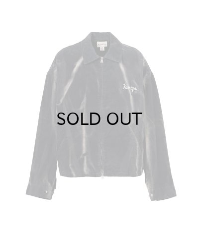 画像1: KAMIYA (Sun Faded Like Corduroy Work Jacket) BLACK