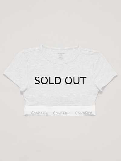 画像1: Calvin Klein (Icon Cotton Modal Tシャツブラレット) GRAY
