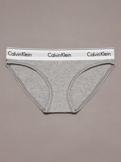 画像1: Calvin Klein (Icon Cotton Modal ビキニショーツ) GRAY