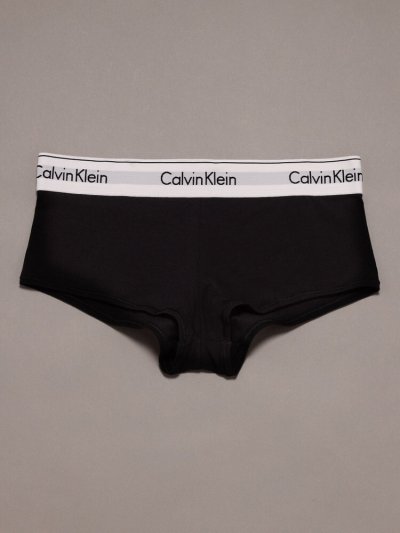 画像1: Calvin Klein (Icon Cotton Modal ボーイショーツ) BLACK