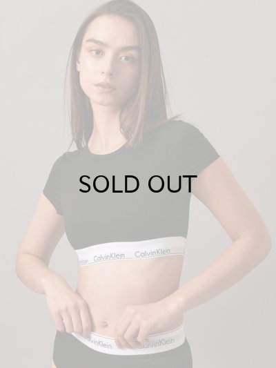 画像2: Calvin Klein (Icon Cotton Modal Tシャツブラレット) BLACK