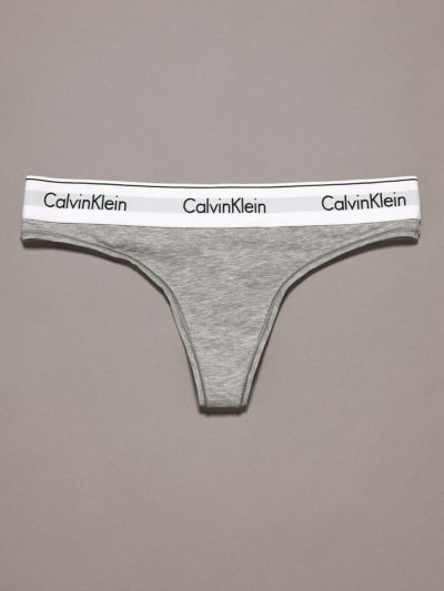 画像1: Calvin Klein (Icon Cotton Modal ロゴバンドソング) GRAY