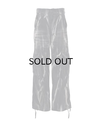 画像1: KAMIYA (Sun Faded Like Corduroy Fatigue Pants) BLACK