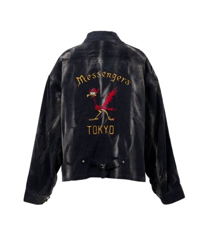 画像2: KAMIYA (Sun Faded Like Corduroy Work Jacket) BLACK