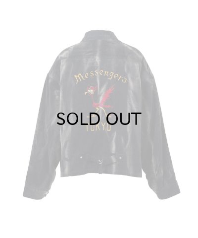 画像2: KAMIYA (Sun Faded Like Corduroy Work Jacket) BLACK