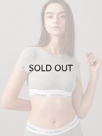 画像2: Calvin Klein (Icon Cotton Modal Tシャツブラレット) GRAY