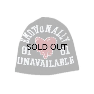 画像1: EMOTIONALLY UNAVAILABLE (EU LOGO BEANIE) BLACK