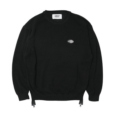 画像1: HOMBRE NINO (VENTILATION MESH SWEATER) BLACK
