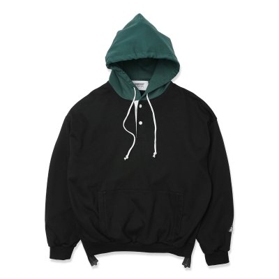 画像1: HOMBRE NINO (VENTILATION PULLOVER HOODIE) BLACK