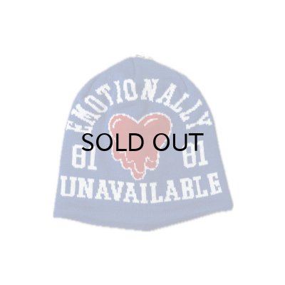画像1: EMOTIONALLY UNAVAILABLE (EU LOGO BEANIE) BLUE