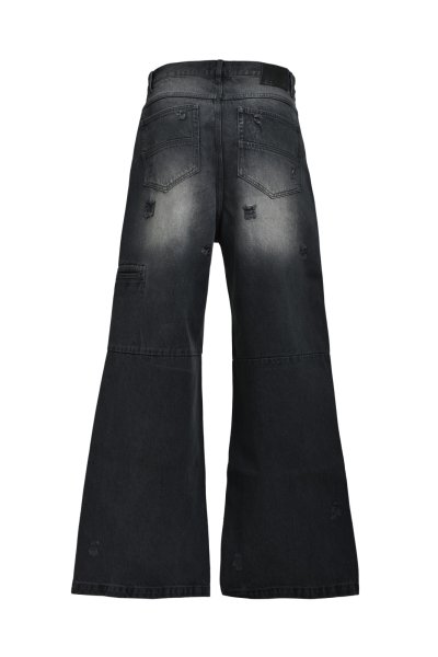 画像2: BREATH (COATING DAMAGE DENIM PANTS) BLACK