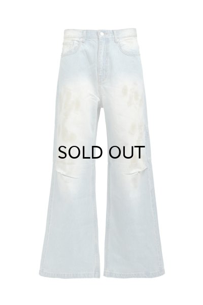 画像1: BREATH (COATING DAMAGE DENIM PANTS) INDIGO