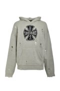 BREATH (SOUTHSIDE CROSS DAMAGE MOHAIR HOODIE) DUST