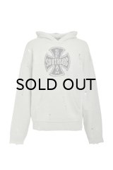 BREATH (SOUTHSIDE CROSS DAMAGE MOHAIR HOODIE) DUST -30% OFF- 