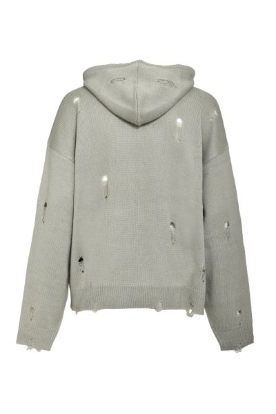画像2: BREATH (SOUTHSIDE CROSS DAMAGE MOHAIR HOODIE) DUST